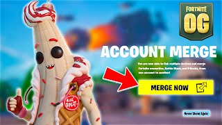 HOW TO MERGE FORTNITE ACCOUNTS SEASON 5 OG [upl. by Spatz]