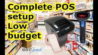 Complete Billing And Barcode Setup For Your Shop  Affordable POS Combo [upl. by Tirrell]