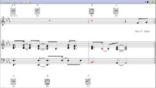 quotColder Weatherquot by Zac Brown Band  Piano Sheet Music Teaser [upl. by Boothman]