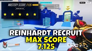 「Hero Mastery」 Reinhardt RECRUIT 5 Stars MAX SCORE Walkthrough Overwatch 2 Guide [upl. by Iru]