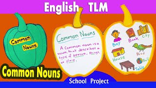 How to make Common Noun project for primary school  English grammar  Noun chart [upl. by Bartel943]