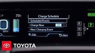 Toyota HowTo Prius Prime Charge Management – MultiInformation Display MID Toyota [upl. by Ramiah713]