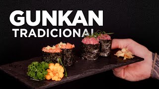 GUNKAN TRADICIONAL do Japão direto pro seu prato  Como fazer Sushi [upl. by Jaquelyn]