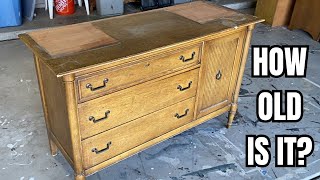 Dramatic Transformation Of An Old Hutch Into A Stunning Sideboard How Old Is It [upl. by Urbanna]