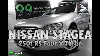 Nissan Stagea 250t RS Four V Turbo vm 2003  ESITTELY 99IMPORTFI [upl. by Guerra]