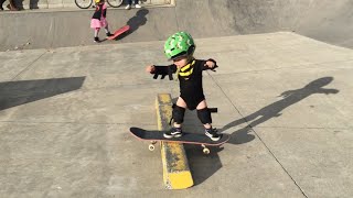 22 Month Old Wyatt’s Big Day at the Skatepark  B Roll Footage [upl. by Blatman]