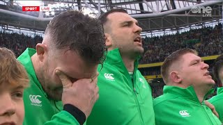 Peter OMahony in tears during Irelands Call [upl. by Mikes]