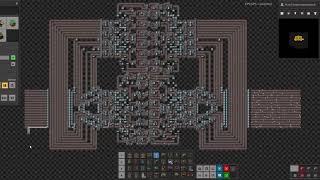 Factorio 16belt Universal Lane Balancer one side of belt [upl. by Hyatt66]