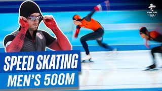 Speed Skating  Mens 500m  Full Replay  Beijing2022 [upl. by Ecinert482]