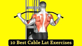 10 Best Cable Lat Exercises To Build V Shape Back [upl. by Sul718]