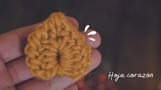 LA HOJA MÁS BELLA  tutorial en crochet [upl. by Noiztneb]