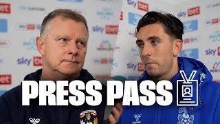 Mark Robins and Luis Binks on Coventry Citys defeat against Derby 🎙️ [upl. by Sparks]