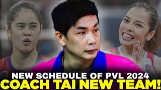 NEW TEAM ni Coach Tai Bundit ALAMIN PVL 2024 NEW SCHEDULE Reveal [upl. by Fryd]