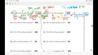 booklet page 51 solve percent problems skills practice [upl. by Aniri14]