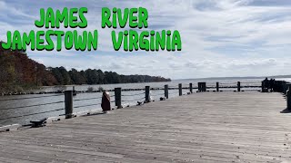 James River View from Jamestown VA Settlement [upl. by Kimmel351]