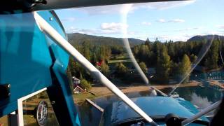 Cavanaugh Bay Priest Lake ID Super Cub Landing [upl. by Nwahsar]