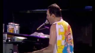 Queen  Bohemian Rhapsody Live At Wembley Stadium 1986 [upl. by Sculley661]