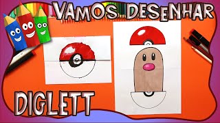 Como desenhar o Pokemon Diglett  DESENHOS E CORES [upl. by Hobbs273]