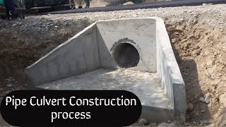 Pipe culvert construction sequence on Site  Step By Step construction activities of pipe culvert [upl. by Giffard]