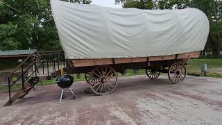 Covered Wagon Camping at the Wytheville KOA Holiday [upl. by Peedsaj869]