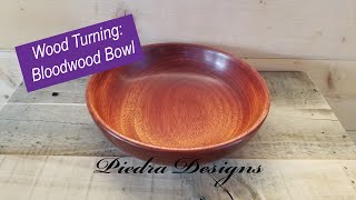 Wood Turning Bloodwood Bowl [upl. by Iran]