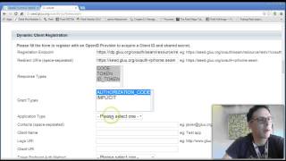 Howto Register An OpenID Connect Client [upl. by Ru982]