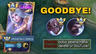 TOP GLOBAL SELENA vs TOP GLOBAL HAYABUSA  KARRIE WATCH AND LEARN SELENA GAMEPLAY  SELENA BUILD [upl. by Crow]