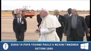 ‪Ziara ya Baba Mtakatifu Papa Yohane Paulo II nchini Tanzania  Oktoba 1990 [upl. by Lawrence]