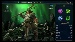 \ RAID Shadow Legends  Unlocking Corpulent Cadaver RARE SPIRIT Champion [upl. by Ttayw920]