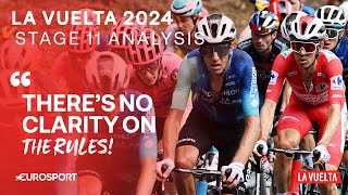 NEW Footage Of Carapaz Crash Were Decathlon AG2R In The Wrong  La Vuelta Stage 11 Analysis [upl. by Ewen979]