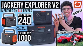 Jackery Explorer 240 amp 1000 V2 Review New Features Faster Charging amp More Power WiFi Control [upl. by Eidarb930]