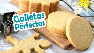 GALLETAS de Mantequilla PERFECTAS 💗 CORTADORES Tips  Receta by MARIELLY [upl. by Nikolas]