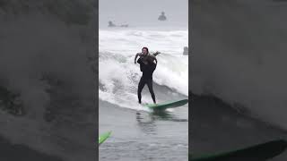 Tandem surfing at Malibu [upl. by Dafodil]