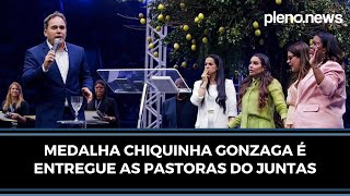 MEDALHA CHIQUINHA GONZAGA É ENTREGUE AS PASTORAS DA CONFERÊNCIA JUNTAS  PLENONEWS [upl. by Jeu364]