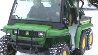 John Deere Gator TH 6x4 Diesel quotWINTER VIDEOquot [upl. by Norvin]