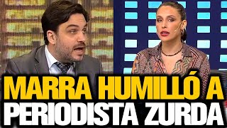 MARRA HUMILLÓ A PERIODISTA ZURDA [upl. by Barboza]