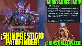 Apex skins MITICA Pathfinder evento HALLOWEEN skins AUDIO arreglado y más  Temporada 22 [upl. by Paderna289]