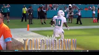 Tyreek Hill HANDCUFF CELEBRATION after 80Yard TD  Miami Dolphins vs Jacksonville Jaguars [upl. by Ened]