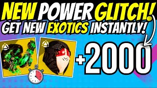 New POWER amp EXOTIC GLITCH How to Power Level to 2000 amp Get New Exotics In Destiny 2 THE FINAL SHAPE [upl. by Animsaj]