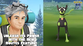 How to Catch Zygarde in Pokemon GO New Routes Feature update [upl. by Ajiak844]