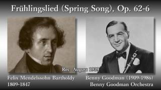 Mendelssohn Spring Song Swing Version Goodman 1939 メンデルスゾーン 春の歌 グッドマン [upl. by Twitt678]