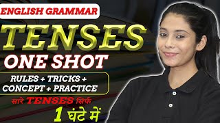 All Tenses in 1 Hour with Tricks 🔥 Tense in English Grammar  Present  Past and Future  One Shot [upl. by Nuahc]