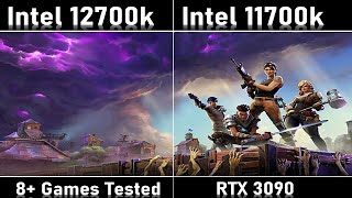 Intel 12th 12700K vs 11700K Nvidia RTX 3090 [upl. by Olegnalehcim]