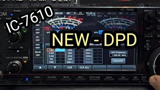 ICOM IC7610  NEW DPD FUNCTION Firmware v140 [upl. by Streeto541]