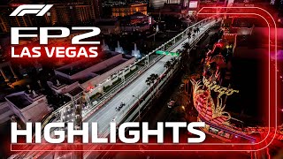 FP2 Highlights  2023 Las Vegas Grand Prix [upl. by Ahsitniuq899]