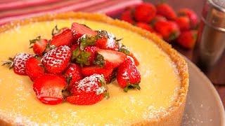 How to make an easy classic Baked Lemon Cheesecake in a blender [upl. by Ainwat]