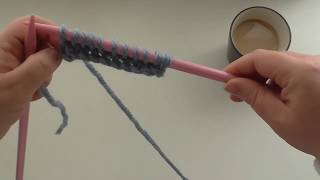 Learn to knit  Intermediate  Cable Cast OnUK [upl. by Cattan]