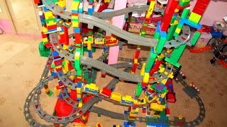 NEW LEGO Duplo 11 level Train Circuit  Mega Buildings [upl. by Alurta225]