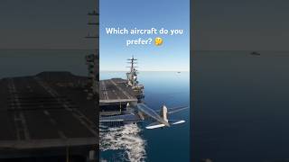 Helicopter VS Airplane Aircraft Carrier Landings In MSFS [upl. by Aihsemak]