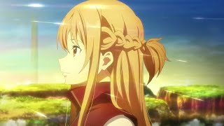 Sword art online progressive ending scene  Asuna and Kirito moments [upl. by Farro]